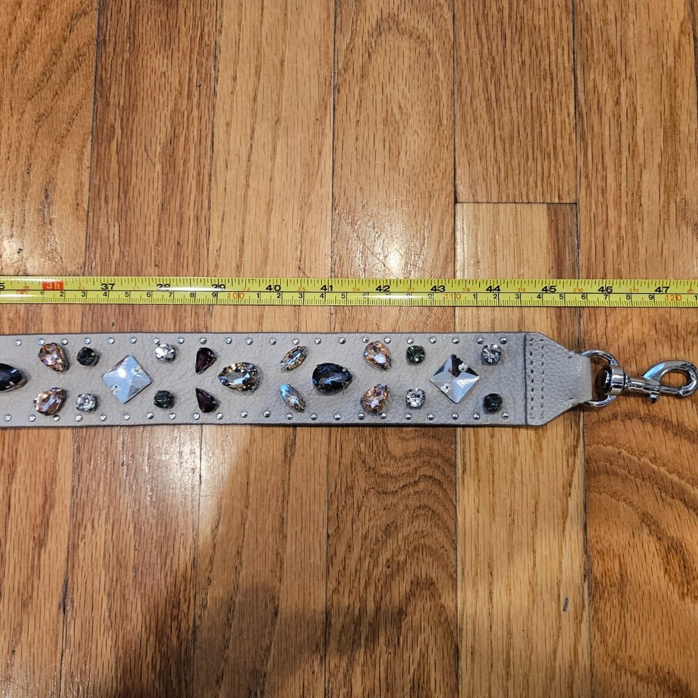 Multi Color Rhinestone Leather Strap - Picture 12 of 15